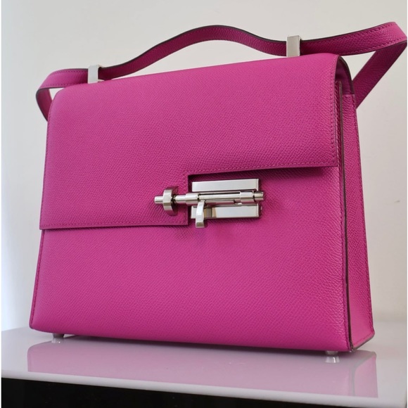 Authentic Hermes Verrou 23 magnolia epsom SHW - Picture 2 of 11